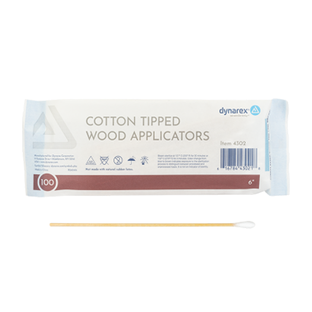 Cotton Tip Wood Applicators (6")