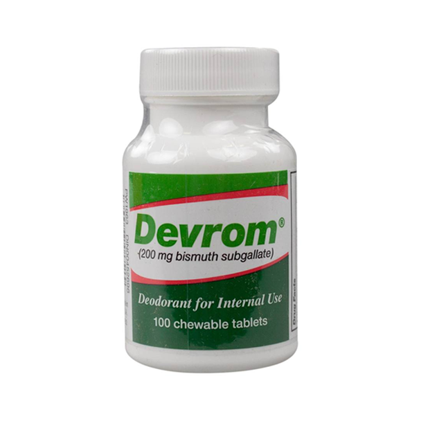 Devrom Internal Deodorant Chewable Tablets (100 ct)