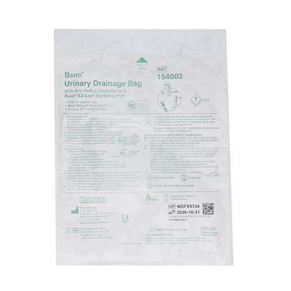 Urinary Drainage Bag with Anti-Reflux Chamber (2000 mL)