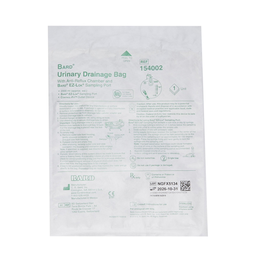 Urinary Drainage Bag with Anti-Reflux Chamber (2000 mL)
