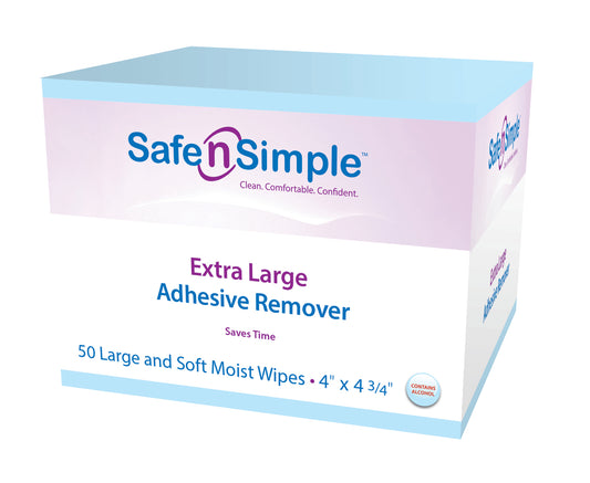 Adhesive Remover Wipes with Alcohol (Extra Large)