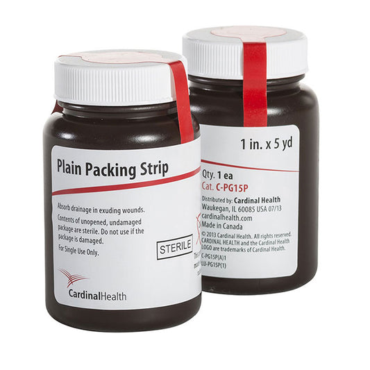 Cardinal Health Med C-PG15P Sterile Plain Packing Strip 1 inch x 5 yards