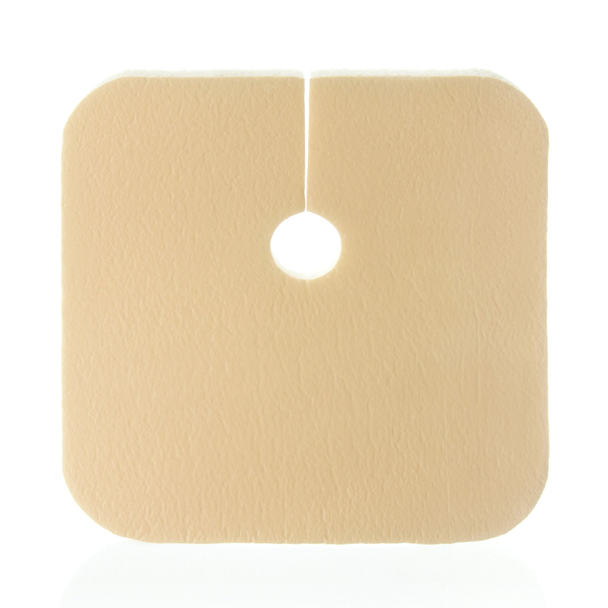 DermaFoam Tracheostomy Split Foam Dressing (3 1/2" x 3 1/2")