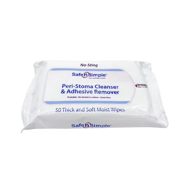 Peri-Stoma Cleanser & Adhesive Remover Wipes