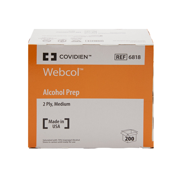 Webcol Alcohol Prep Pads (200 ct)