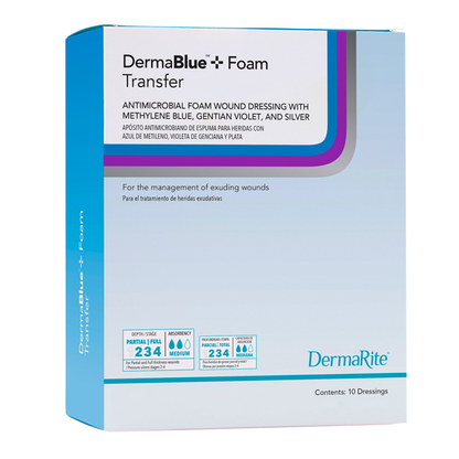 DermaBlue+ Foam Transfer Dressing (4" x 5")