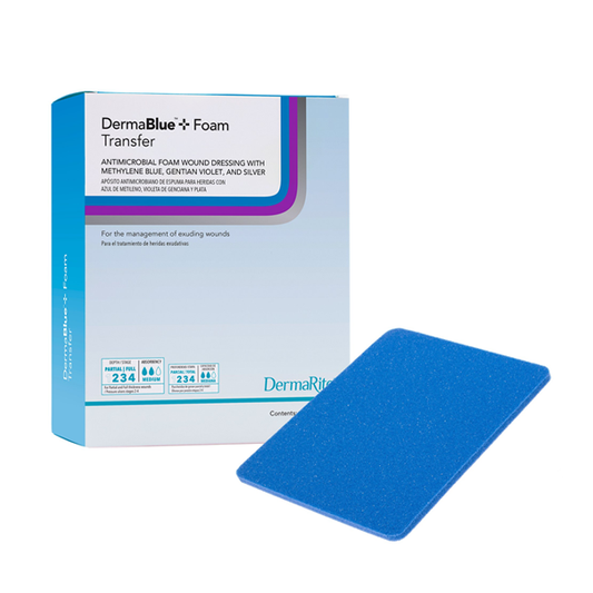 DermaBlue+ Foam Transfer Dressing (4" x 5")