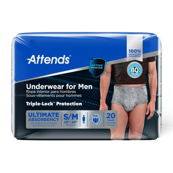 Attends Discreet Men's Protective Underwear