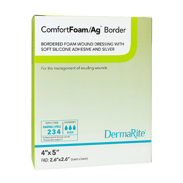 ComfortFoam Ag Silicone Bordered Foam Dressing