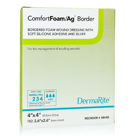 ComfortFoam Ag Silicone Bordered Foam Dressing
