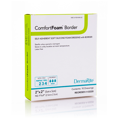 ComfortFoam Silicone Border Foam Dressing