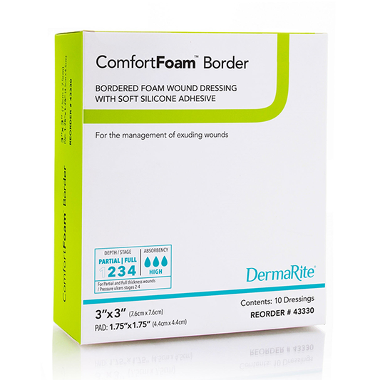 ComfortFoam Silicone Border Foam Dressing