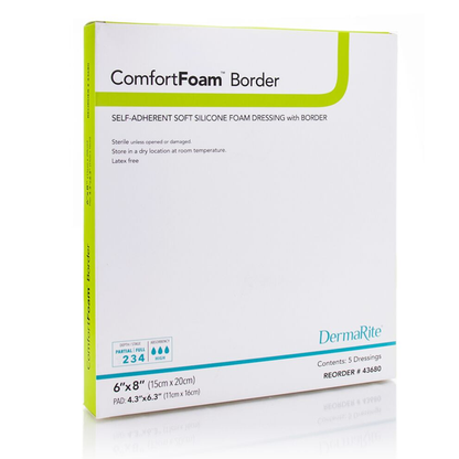 ComfortFoam Silicone Border Foam Dressing