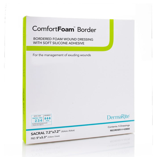 ComfortFoam Silicone Bordered Foam Dressing (Sacral)