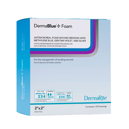 DermaBlue+ Foam Dressing