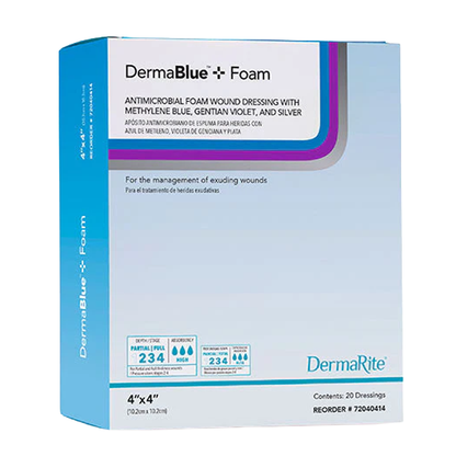 DermaBlue+ Foam Dressing