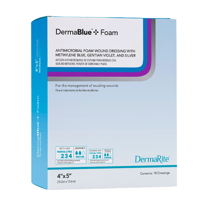 DermaBlue+ Foam Dressing