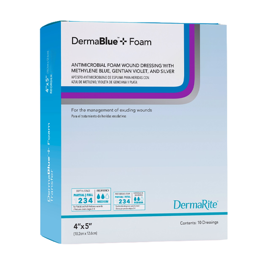 DermaBlue+ Foam Dressing