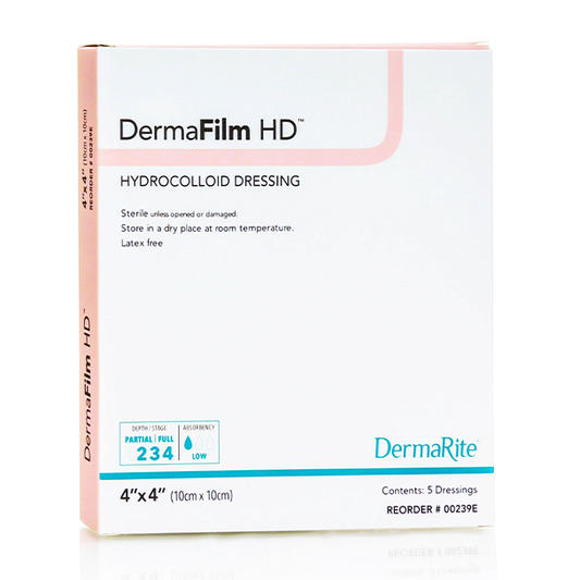 DermaFilm HD Hydrocolloid Dressing  (4" x 4")