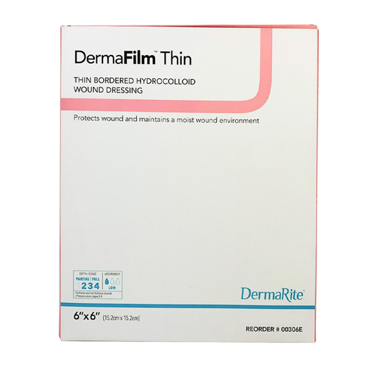 DermaFilm Thin Bordered Hydrocolloid Dressing
