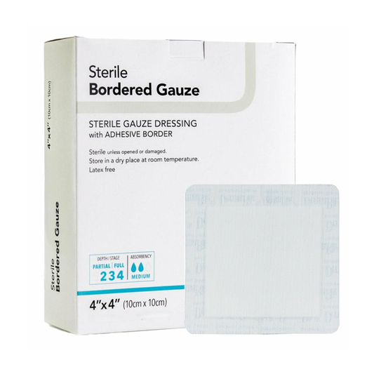 DermaRite Bordered Gauze Dressing (Non-Sterile)
