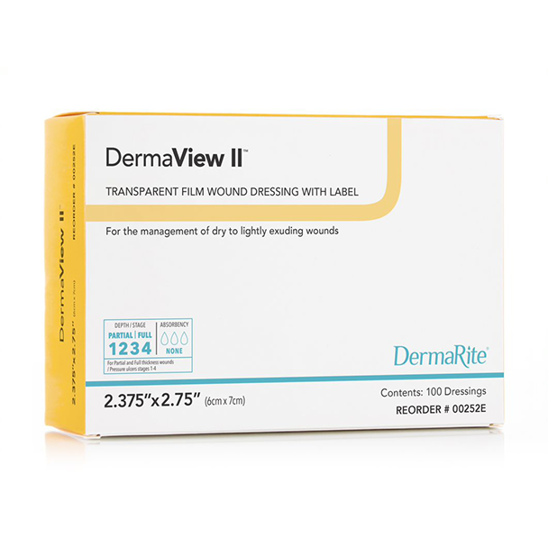 DermaView II Transparent Film Dressing