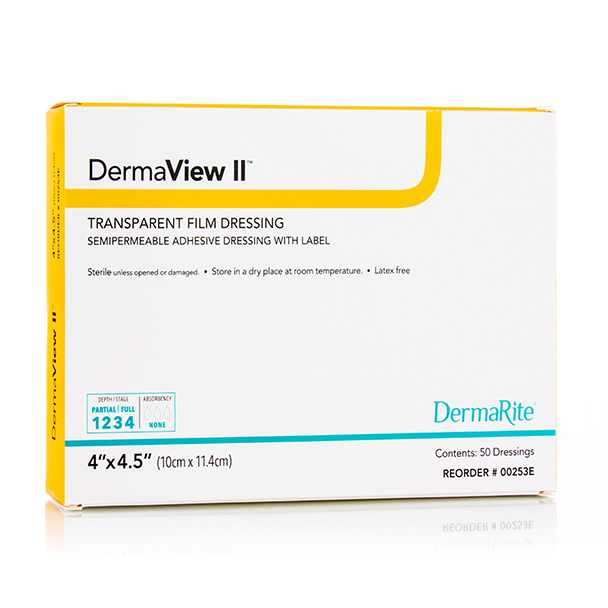 DermaView II Transparent Film Dressing