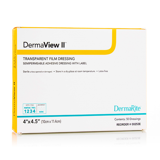 DermaView II Transparent Film Dressing