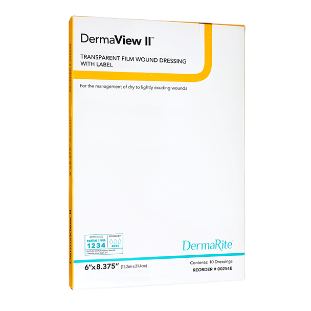 DermaView II Transparent Film Dressing