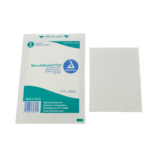 Dynarex Non-Adherent Pad Sterile (3" x 8")