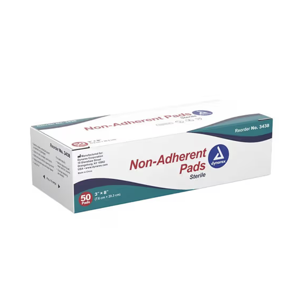 Dynarex Non-Adherent Pad Sterile (3" x 8")
