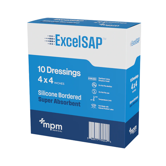 ExcelSAP Silicone Border Super Absorbent Dressing
