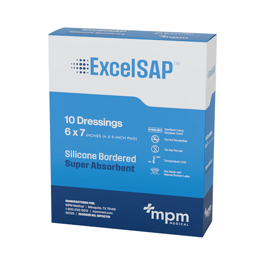 ExcelSAP Silicone Border Super Absorbent Dressing