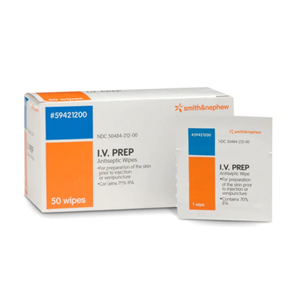 IV Prep Sterile Antiseptic Wipes (50 ct)