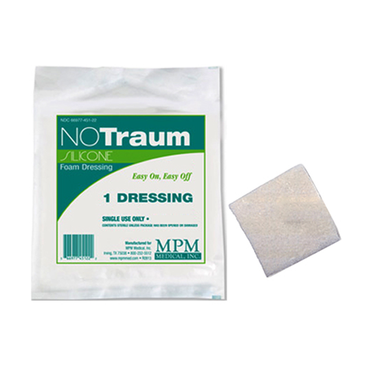 NoTraum Extra Silicone Bordered Foam Dressing (6" x 6")