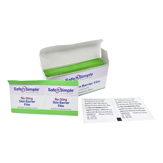 Alcohol-Free No Sting Skin Barrier Wipes (25 ct)