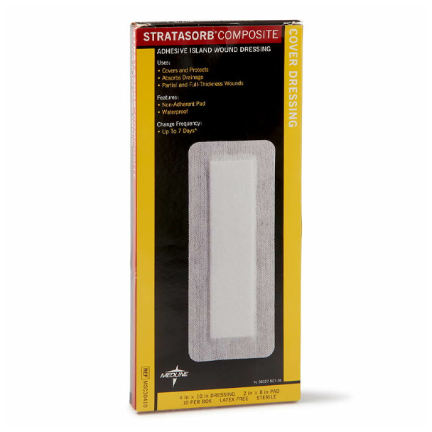 Stratasorb Composite Island Dressing (4" x 10")