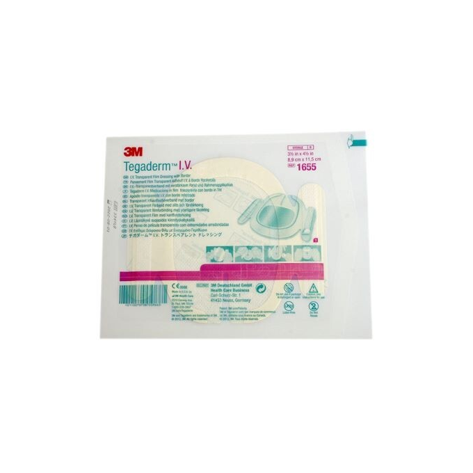 Tegaderm IV Transparent Adhesive Bordered Film Dressing (3 1/2" x 4 1/2")