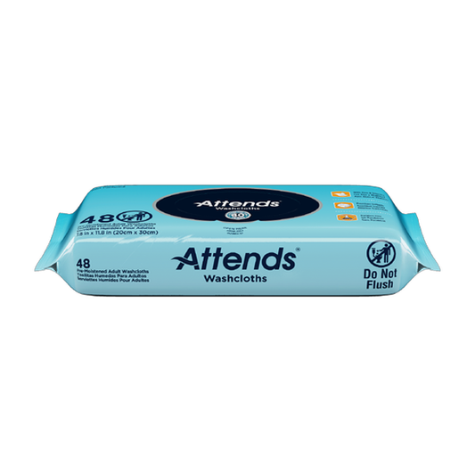 Attends Unscented Washcloths (48 ct)