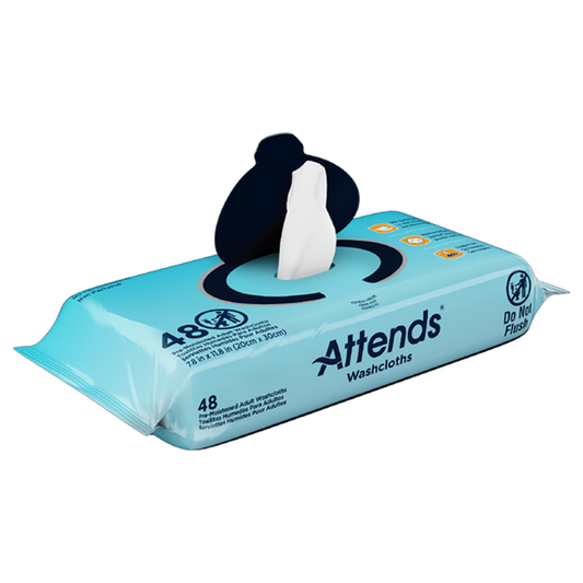 Attends Unscented Washcloths (48 ct)