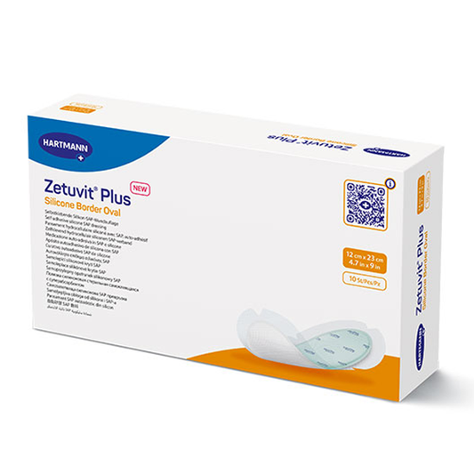 Zetuvit Plus Silicone Bordered Superabsorbent Dressing (Oval)