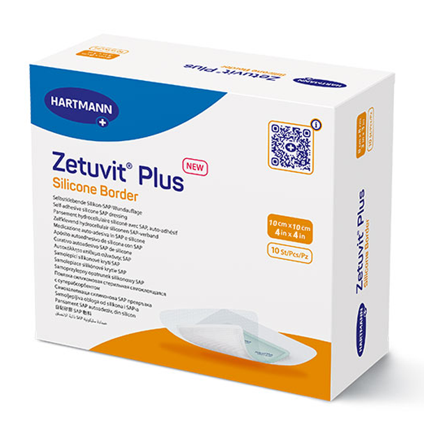 Zetuvit Plus Silicone Bordered Superabsorbent Dressing