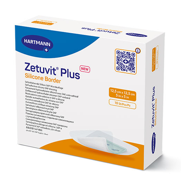 Zetuvit Plus Silicone Bordered Superabsorbent Dressing