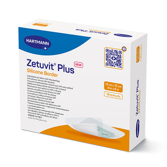 Zetuvit Plus Silicone Bordered Superabsorbent Dressing