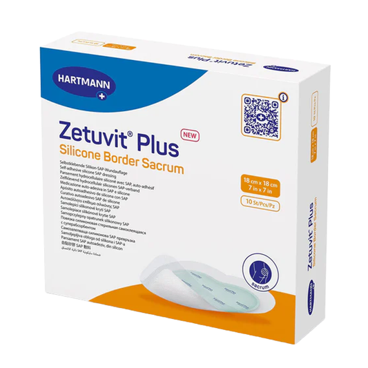 Zetuvit Plus Silicone Bordered Superabsorbent Dressing (Sacrum)