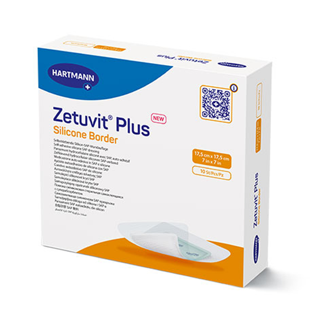 Zetuvit Plus Silicone Bordered Superabsorbent Dressing