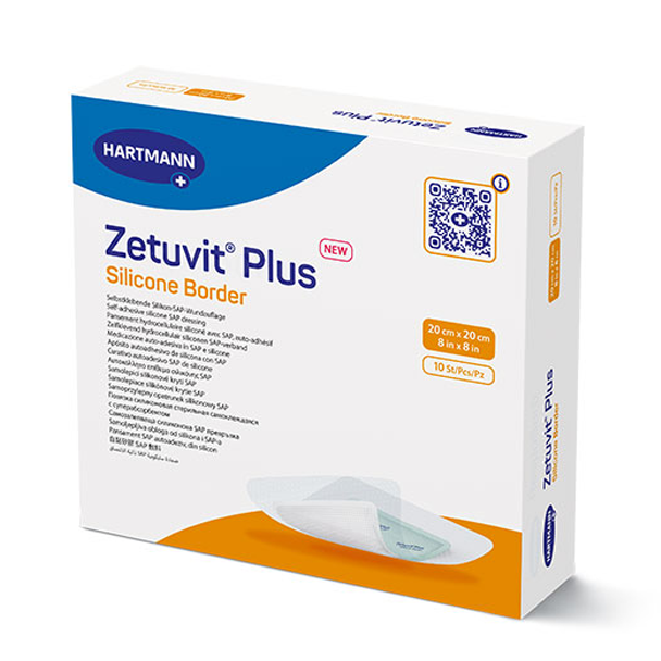 Zetuvit Plus Silicone Bordered Superabsorbent Dressing