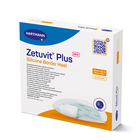Zetuvit Plus Silicone Bordered Superabsorbent Dressing (Heel)