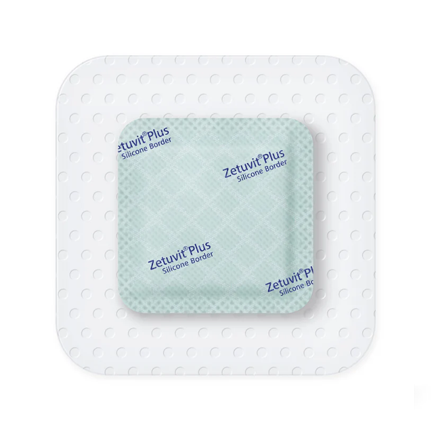 Zetuvit Plus Silicone Bordered Superabsorbent Dressing
