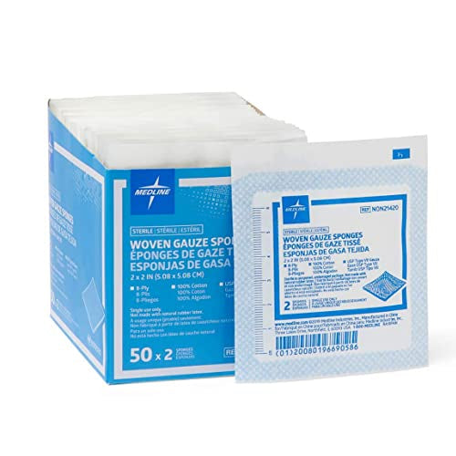 Medline Nonwoven Split Drain Sponge